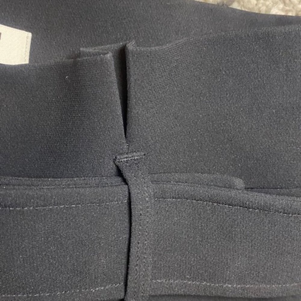BABATON Aritzia Jermaine Black Wide Leg Pants size 8 Paper Bag Tie Belt - Picture 7 of 16
